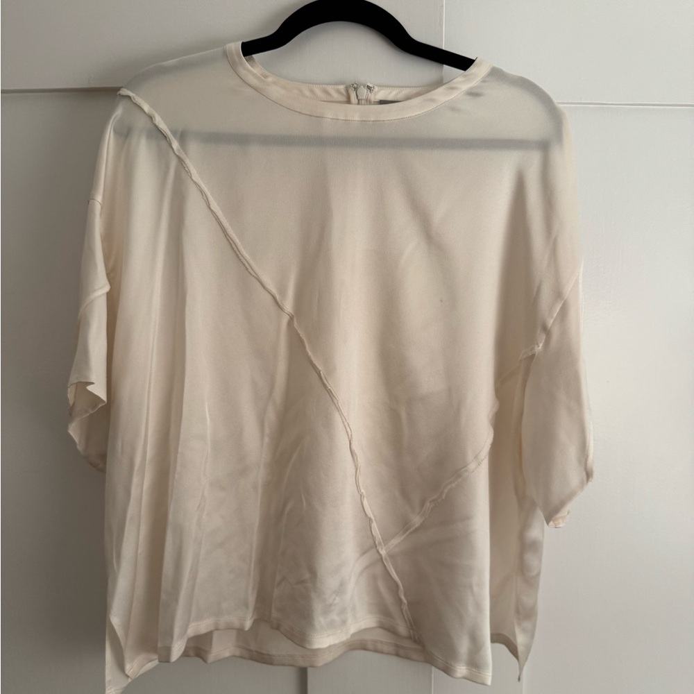Vince Silk Blouse in Cream